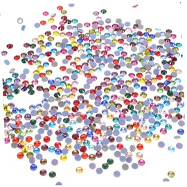 Baluue 1440pcs Rhinestone Nail Charms for Manicure Flatback Crystal Decorations for Nail Art Versatile Craft Supplies for Home and Salon Use Shiny for Creative Designs