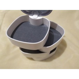 Misorel Joyero 4 Niveles Organizador Giratorio 360 Grados Alhajero