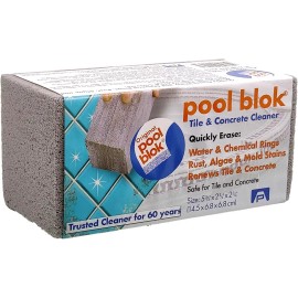 US Pumice Co Pumice Stone PB-24 Pool Blok, Tile PB-12 & Concrete Cleaner, Large, 2-Pack