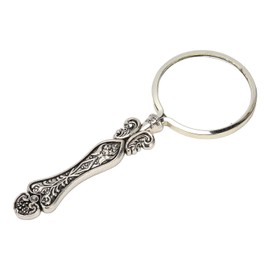 Handheld Magnifier with Metal Handle, Vintage Magnifying Glass Portable Retro Handle Magnifier Eye Loupe Glass for Reading Newspapers