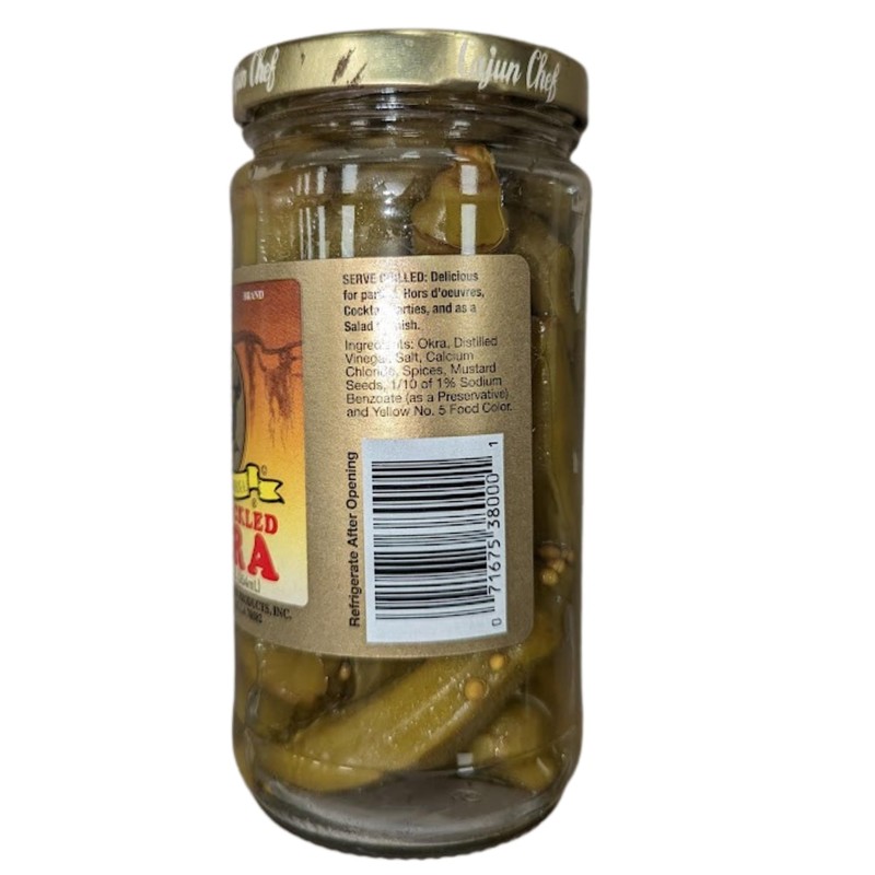 Cajun Chef Mild Pickled Okra 12oz (Pack of 1) -