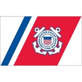 EagleEmblems F1326 United States Coast Guard 1790 Flag, 3' x 5'