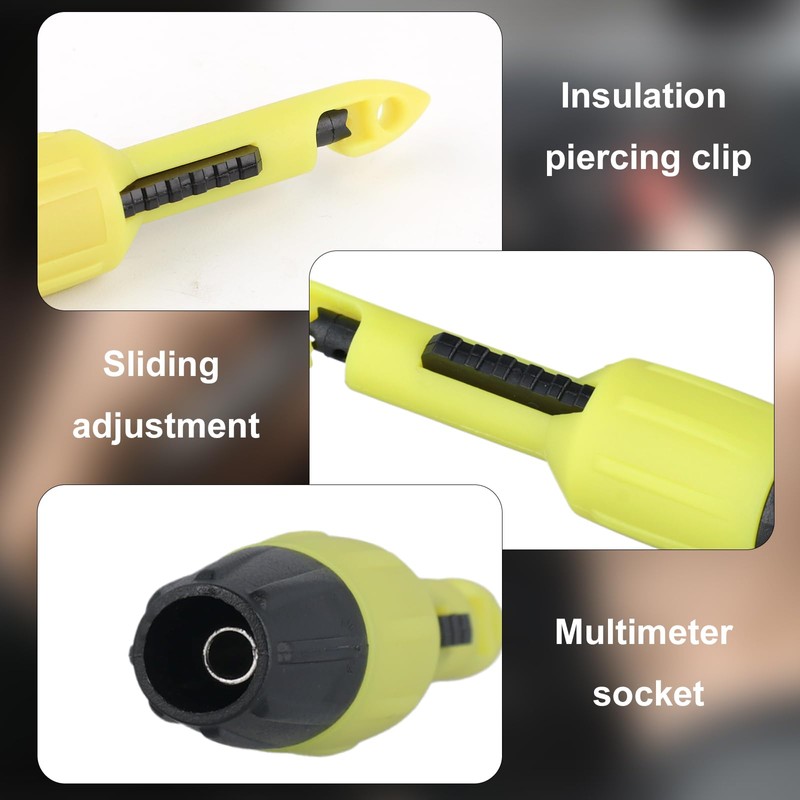 4pcs Wire Piercing Probe Kit, Wire Probe Insulation Piercing Clip