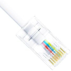 tunghey 3Pack RJ45 to RJ11 Converter Adapter, Telephone RJ11 6P4C Female to RJ45 Ethernet 8P8C Male Cable Cord