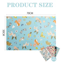 Wrapping Paper Birthday Gift Wrapping Paper Gift Wrap Cute Wrapping Paper Birthday with Rope Tape Sticker for Packing Craft Gift Wrapping Party Art 20×27 Inch