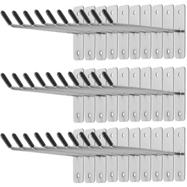 30pcs Wall Mounted Hook Heavy Duty Metal Single Hooks Home Storage Organizer Hanger Stainless Steel Hook Garage Hooks Tool for Garage Shop Retail Office Kitchen Store Display (4in/10cm)