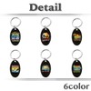 White Fang AZ364 Keychain, Surfing, Retro Design, Gift, Accessory, Men's,
