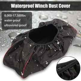 Waterproof Winch Cover, Winch, Black Car Winch Cover, Winch Protective Winch, to Protect the Winch Cover