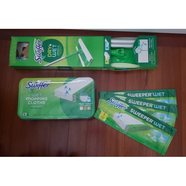Swiffer Dry and Wet Mop Sweeper + 37 Mopping Cloths