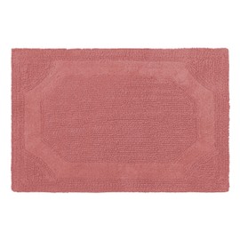 Laura Ashley Reversible Cotton 21 x 34 in. Bath Mat, Coral