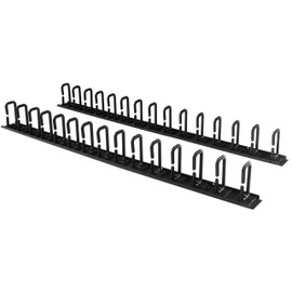 StarTech.com Vertical 0U Server Rack Cable Management w/ D-Ring Hooks - 40U Network Rack Cord Manager Panels - 2x 3ft Wire Organizers (CMVER40UD)