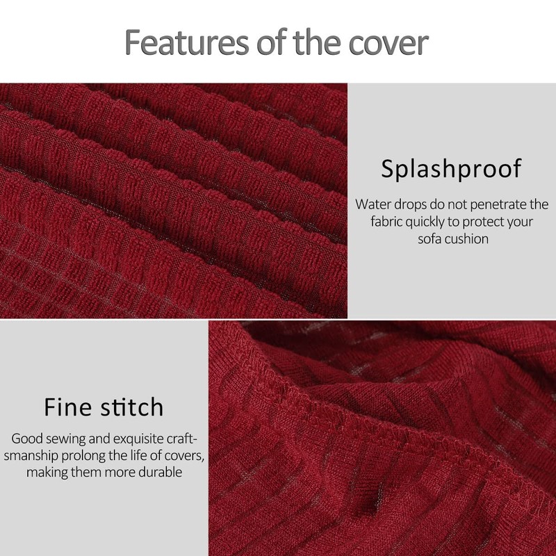 2Pcs Armrest Covers Spandex Stretch Fabric Waterproof Arm Caps Anti-Slip