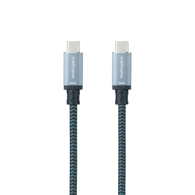 Nanocable 10.01.4102-COMB - USB 3.1 Gen2 10Gbps 5A, 4K/60Hz, USB-C/M-USB-C/M,