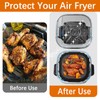 2Pcs Ninja Crispi Air Fryer Liners, Silicone Air Fryer Liners