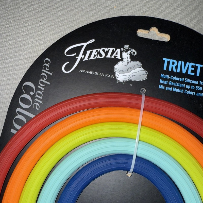 Fiesta 5 Piece FIESTA Silicone Trivet Set Colorful Hot Plates
