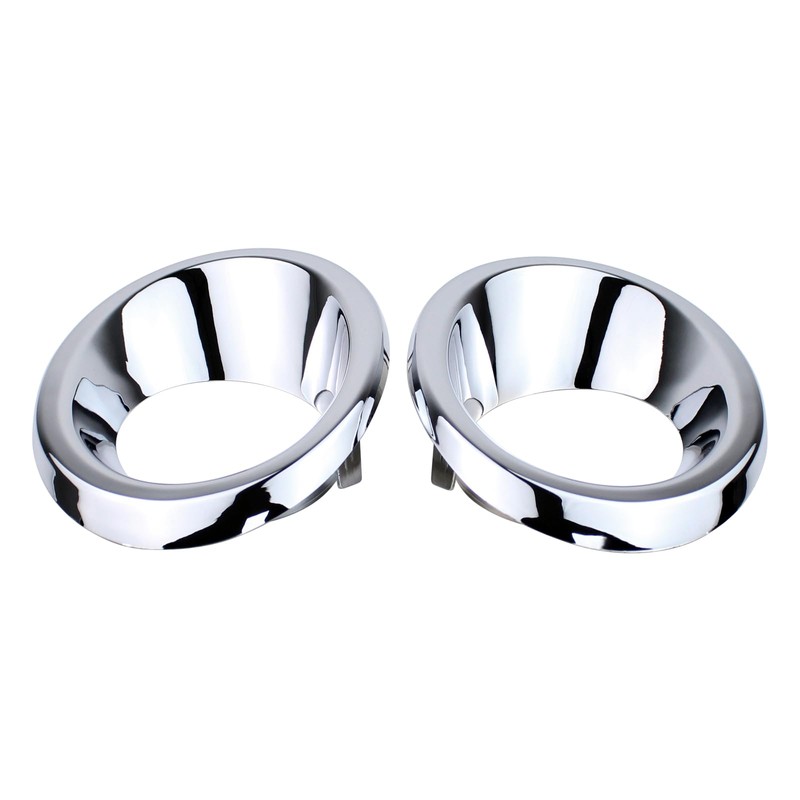 DriveFix Fog Light Cover Trim Ring Chrome Driver and Passenger