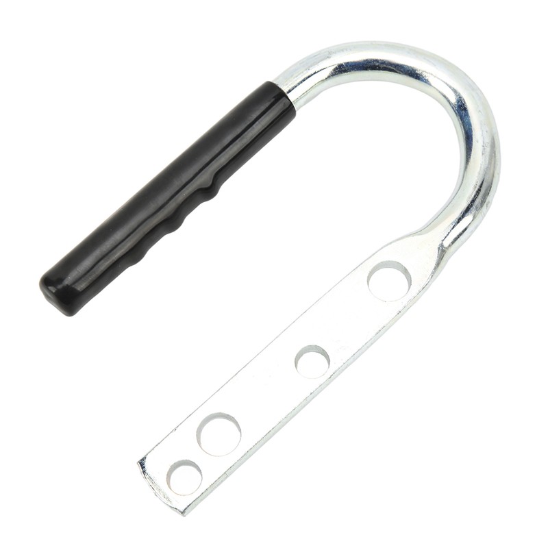 Trailer Coupler Lift Handle Galvanized Steel Rubber Tongue Handle for