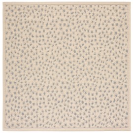 SAFAVIEH Courtyard Collection 6'7" Square Beige/Gold CY6104 Indoor/ Outdoor Waterproof Easy Cleaning Patio Backyard Mudroom Area Rug