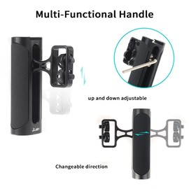 Hersmay Mini Side Handle Universal Side Handle Grip Camera Handle (1/4 Inch - 20 Screws) for Camera Cage