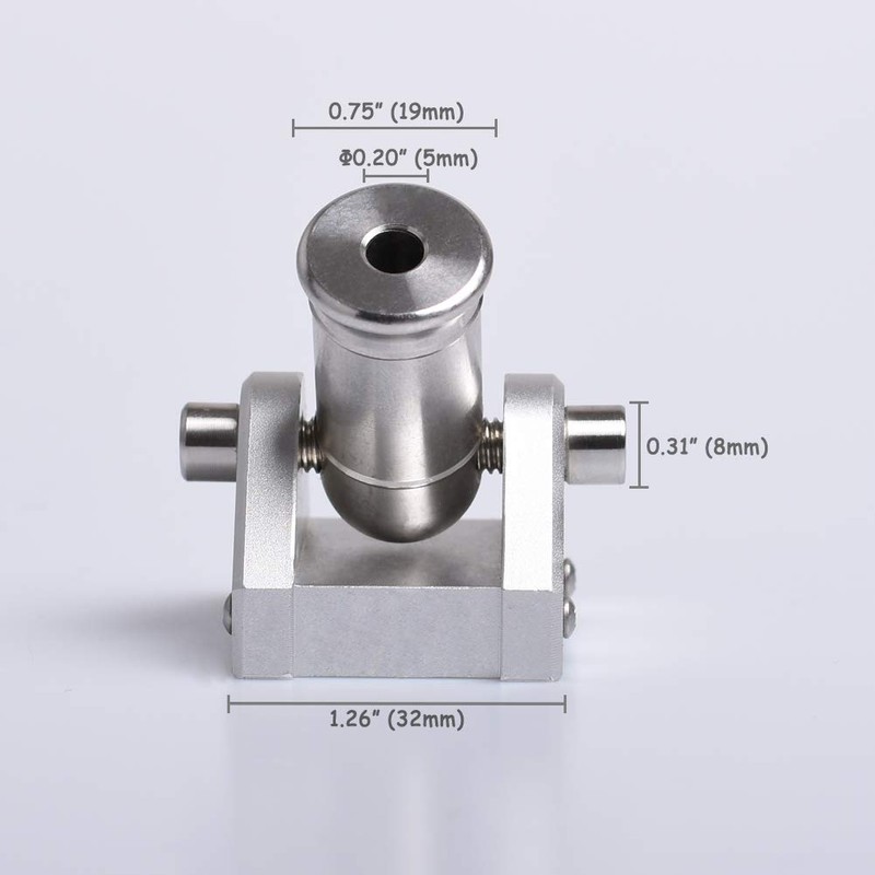 EASYANT Mini cañón de metal de escritorio de acero inoxidable,