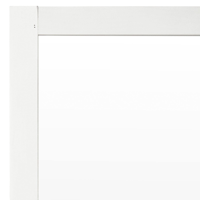 2 ft. Short Clear Plastic Partition White 4 Panel