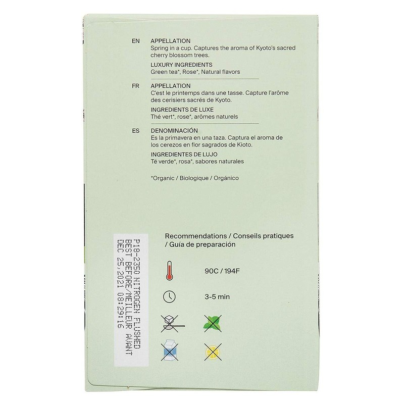 Metz Organic Kyoto Cherry Rose Tea - 25 count