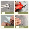 ZESION 2Pcs Self-Adhesive Linen Fabric Patches, Quick Repair for Sofas,