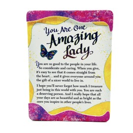 Blue Mountain Arts “For Her” Magnet with Easel Back—Gift for a Mom, Daughter, Sister, Friend, Wife, Grandmother, or Any Woman, 4.9 x 3.6 Inches (You Are One Amazing Lady)