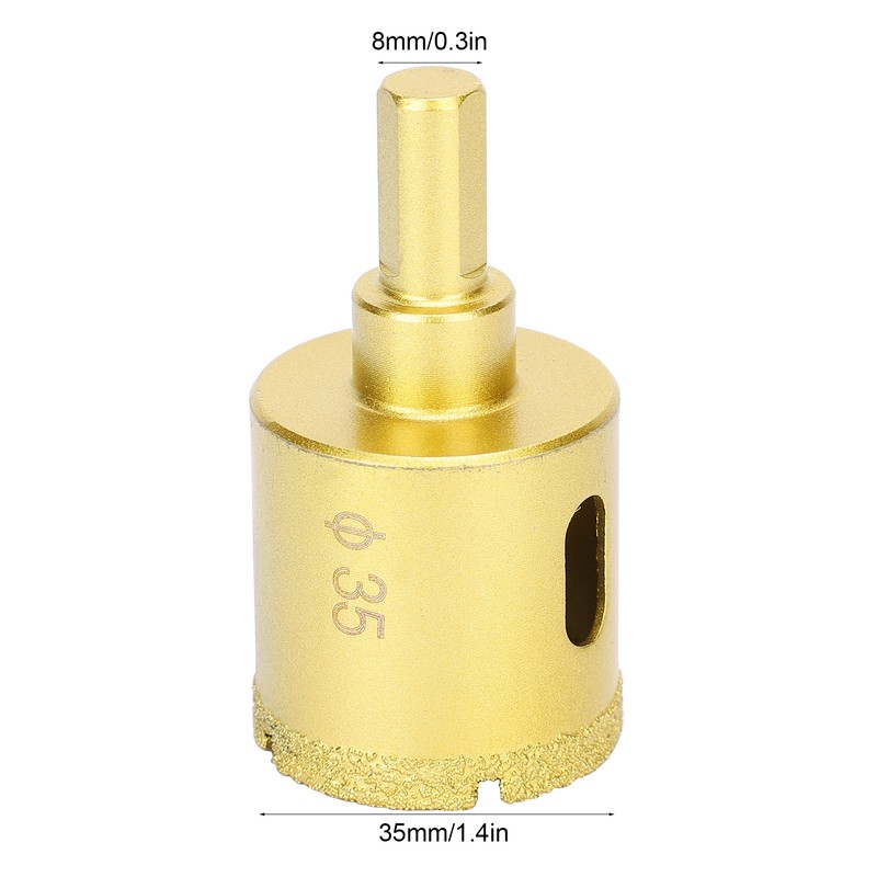 5Pcs Diamond Brazing Drill Bit Hole Saw Drilling Opener for