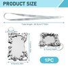 Kpop Photocard Holder, Electroplated Plastics Irregular Frame Photocard Holder, Silver