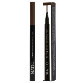 Natio Australia Tinted Brow Defining Pen Dark Brown 0.6ml - Microblade-Effect Eyebrow Pen for Natural Hair-Like Strokes - Vegan Friendly & Cruelty Free