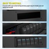 Joinfworld 6 Gang Rocker Switch Panel 12V Marine Boat Switch