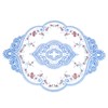 sourcing map Retro Lace Placemat 12x17-in Oval Embroidered Table Place