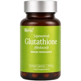 Mei.vita Liposomal Glutathione Supplement (Reduced), 15000mg Glutathione Skin Whitening - 10x Higher Absorption, Antioxidant & Detox, Vegan-Friendly Formula, 60 Capsules (Pack of 1)