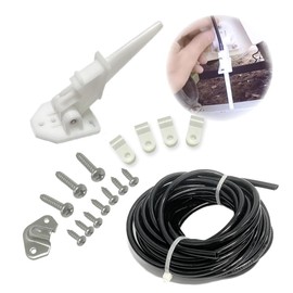Marine Boat Speedometer Pitot Tube Kit, Universal Automatic Kick-up Pitot Assembly Up to 80 MPH, Include 20 feet PVC Tubing