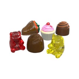 Xentric Guitars - Sweet Treats Series Resin Guitar Knobs (Red Gummy Bear, 1/4" Shaft)