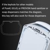 2 Pack Hand Sanitizer Soap Dispenser Key Compatible with Purell