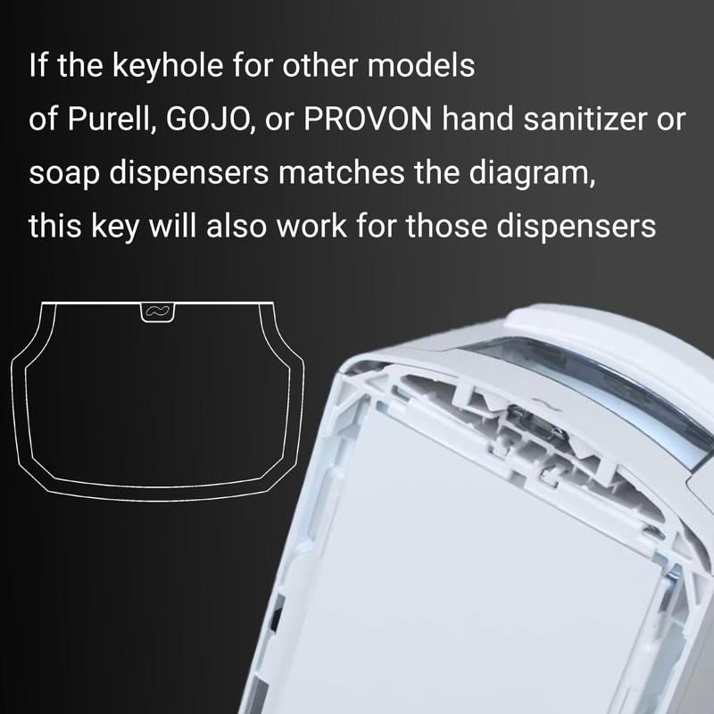 2 Pack Hand Sanitizer Soap Dispenser Key Compatible with Purell