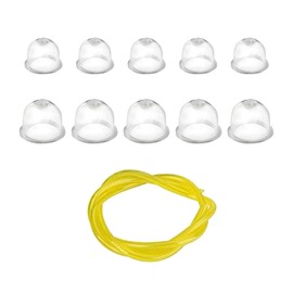 ALL IN RED BOX 1x 2 Feet Fuel Lines and 10x Primer Bulbs Replacement Set Suitable for Stihl Homelite Ryobi Echo-Poulan Gas Bulb Fuel Pump