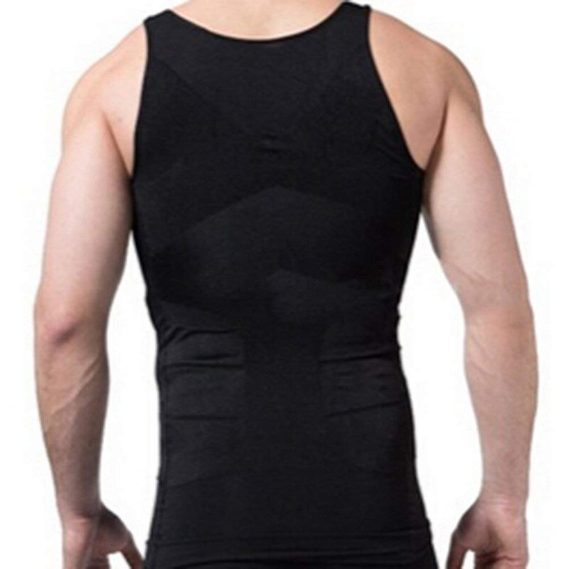 WannGe Mens Snellisce Corpo Fissante Giubbotto Camicia, Compressione Muscolare Tank