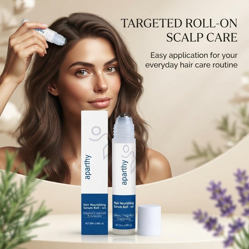Aparthy Hair Growth Roll On, Rosemary & Menthol Scalp Serum,