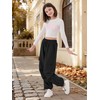 Rolanko Pantaloni Sportivi da Ragazza, con Elastico in Vita Pantaloni