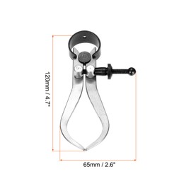 uxcell Spring Outside Caliper 4 Inch Stainless Steel Adjustable Spring Caliper Bent-Leg for Wood Turning Lathe Projects