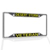 Fastasticdeals Metal Insert License Plate Frame Desert Storm Veteran A