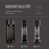 Mysoda 2 x 1L Water Carbonator Water Bottle, BPA-Free Plastic