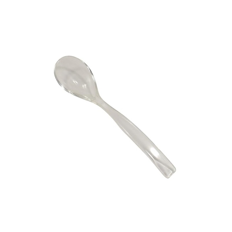 R&M Acrylic Condiment Spoon 5" – Clear Mini Serving Spoon