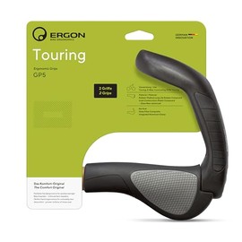 Ergon GP5 Ergonomic Lock-On Grips – Extended Bar Ends for MTB, Touring, Commuter & E-Bike Comfort and Control, Large
