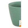 Zanvic Flowerpot splofy 2, Effect Knitted Fabric, 16 cm, Mint,
