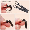 ESJNK 25pcs Zipper Pulls Chuck Pulls Nylon Cord Zipper Tabs