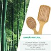 Juego de 4 Cepillos y Peines de Bambú para Cabello